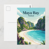 Maya Bay Thailand Briefkaart (Voorkant / Achterkant)