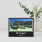 Maya Bay Thailand Briefkaart (Staand voorkant)