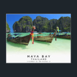 Maya Bay Thailand Coördineert Briefkaart<br><div class="desc">Mooie Maya Bay Thailand coördineert Briefkaart.</div>