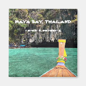 Maya Bay Thailand GPS Magnet (Voorkant)