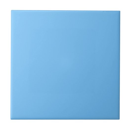 Maya Blue effen kleur Tegeltje (Voorkant)