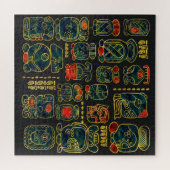 Maya Calendar Glyphs compositie Legpuzzel (Horizontaal)