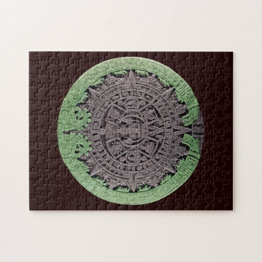 Maya Calendar - Mayan Style Legpuzzel (Horizontaal)