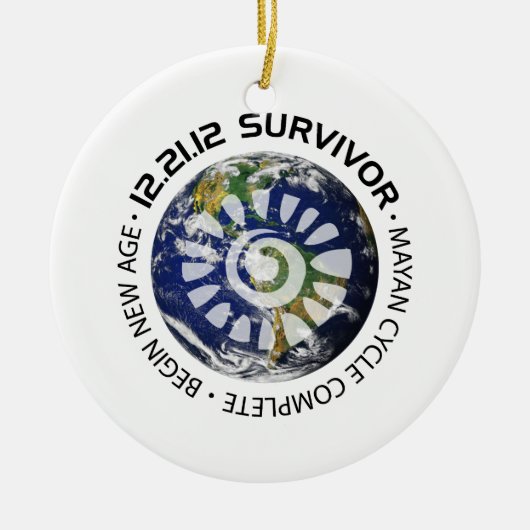 Maya Calender Einde van de Wereld 2012 Keramisch Ornament (Voorkant)