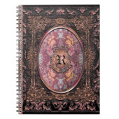 Maya Calliger Gothic Old Book Monogram Notitieboek (Voorkant)