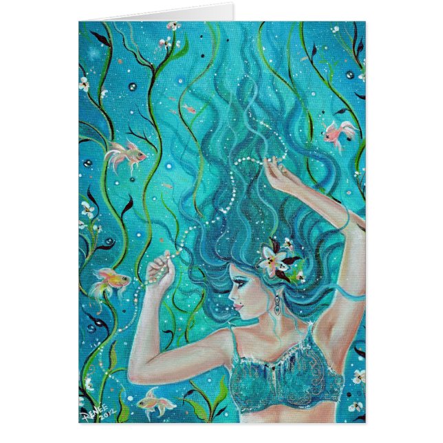Maya carboon Fantasy Mermaid card van Renee (Voorkant)