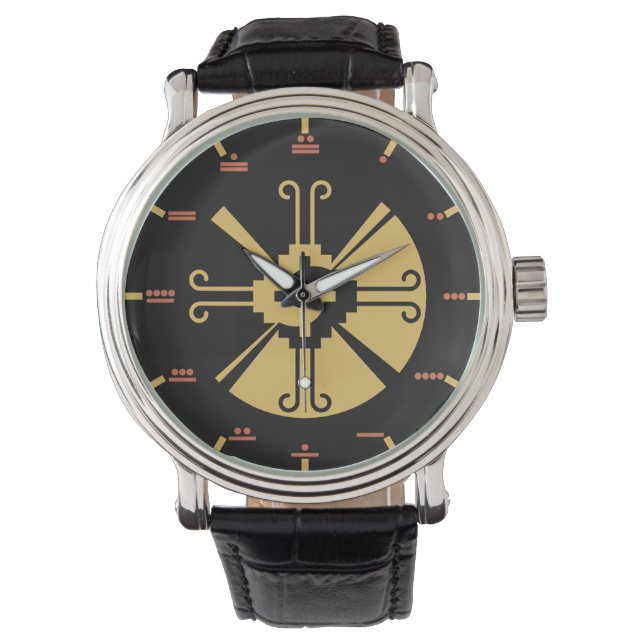 Maya cijfers - Hunab Ku Watch. Horloge (Voorkant)