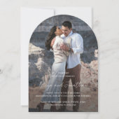 Maya eenvoudige foto moderne bruiloft kaart (Voorkant)