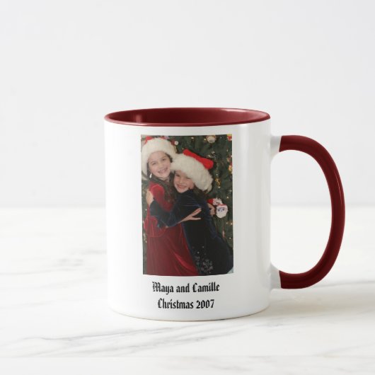Maya en CamilleKerstmis 2007 Mok (Rechts)