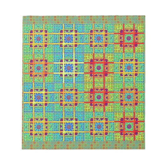 Maya etnisch stammenpatroon.jpg notitieblok (Voorkant)