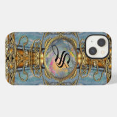 Maya Flond Victoriaans Monogram iPhone Hoesje (Achterkant horizontaal)