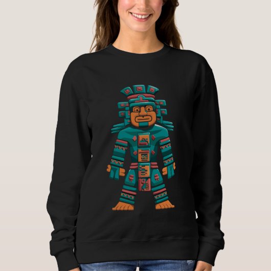 Maya God Maya Mythologie Oude God Itzamna Trui (Voorkant)