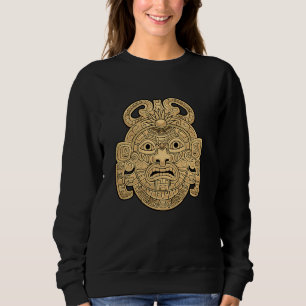 Maya God Maya Mythologie Oude Masker Zon God K'in Trui