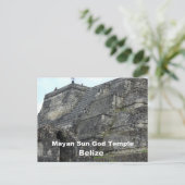 Maya God Sun Temple, Belize Briefkaart (Staand voorkant)