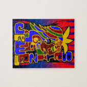 Maya head puzzel legpuzzel (Horizontaal)