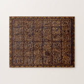 Maya Hiërogliefen Panel Folk Art Legpuzzel (Horizontaal)