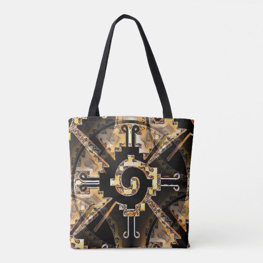 Maya inheemse Hunab Ku Tote Bag (Achterkant)