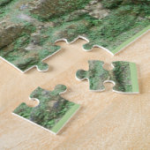 Maya Jaguar Masker Tempel Landmark Lamanai Belize Legpuzzel (Zijkant)