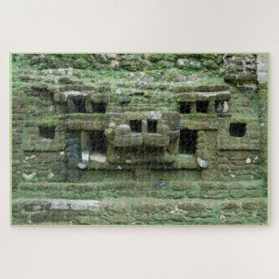 Maya Jaguar Masker Tempel Landmark Lamanai Belize Legpuzzel