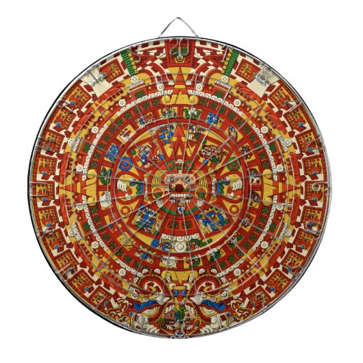 Maya Kalender Dart Board - Maya - Aztec Dartboard Dartbord (Voorkant)