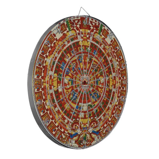 Maya Kalender Dart Board - Maya - Aztec Dartboard Dartbord (Voorkant Links)