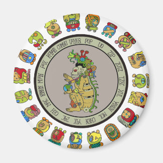 Maya-kalender Dood God Magneet