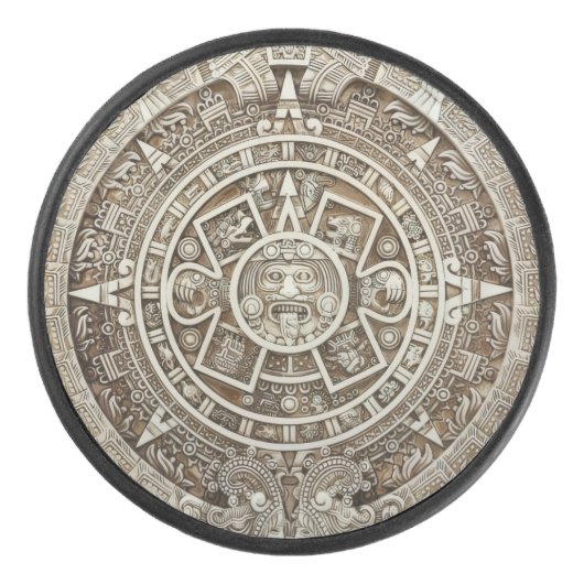 Maya Kalender Hockey Puck (Voorkant)