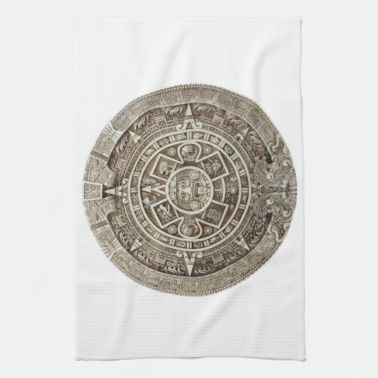 Maya Kalender Keukenhanddoek (Verticaal)