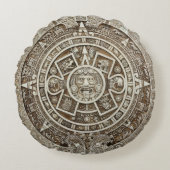 Maya Kalender Kussen. Rond Kussen (Voorkant)