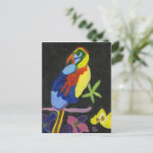 Maya Macaw Briefkaart (Staand voorkant)