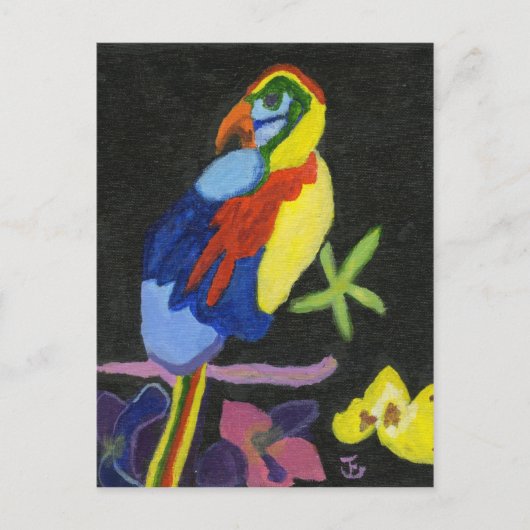 Maya Macaw Briefkaart (Voorkant)