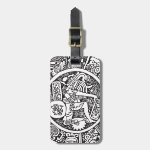 Maya, Mexicaanse hiërogliefen (Maya) Bagagelabel