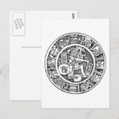 Maya, Mexicaanse hiërogliefen (Maya) Briefkaart (Voorkant / Achterkant)