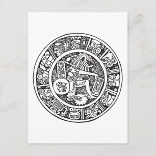 Maya, Mexicaanse hiërogliefen (Maya) Briefkaart