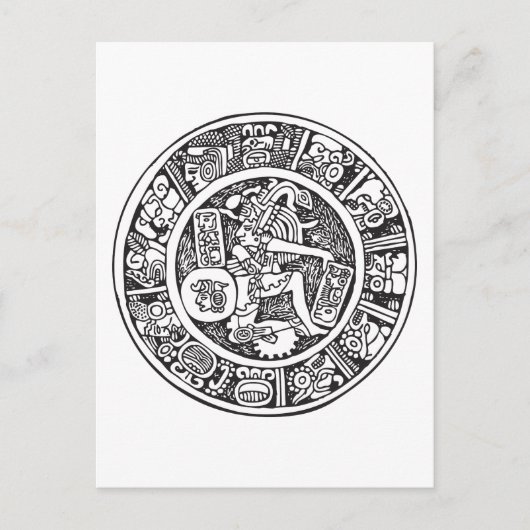 Maya, Mexicaanse hiërogliefen (Maya) Briefkaart (Voorkant)