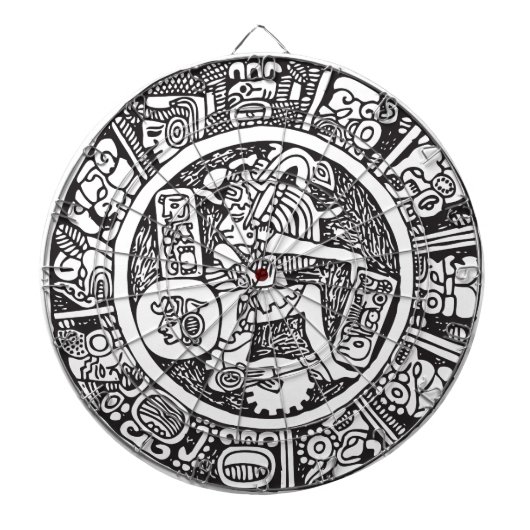 Maya, Mexicaanse hiërogliefen (Maya) Dartbord (Voorkant)