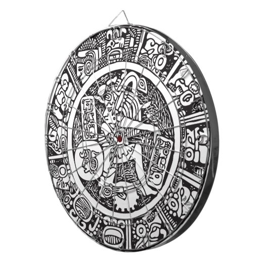 Maya, Mexicaanse hiërogliefen (Maya) Dartbord (Voorkant Rechts)