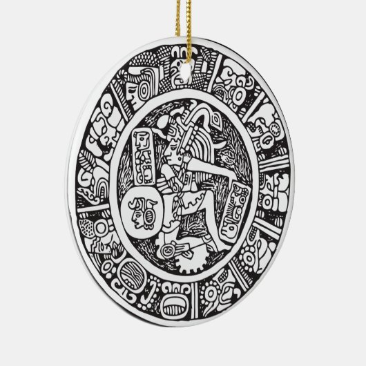 Maya, Mexicaanse hiërogliefen (Maya) Keramisch Ornament (Rechts)