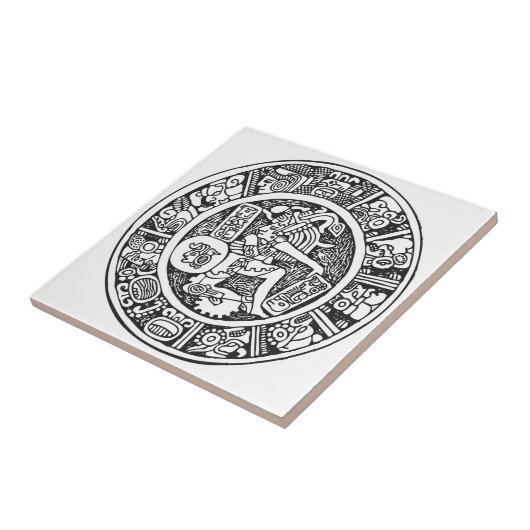 Maya, Mexicaanse hiërogliefen (Maya) Tegeltje (Zijkant)