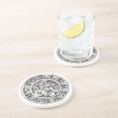 Maya, Mexicaanse hiërogliefen (Maya) Zandsteen Onderzetter (Zijkant)