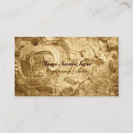 Maya Motif Visitekaartje (Voorkant)