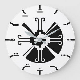 Maya numerals - Hunab Ku Wall Clock. Grote Klok