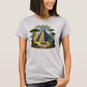 Maya piramide en jaguar Mexico T-shirt (Voorkant)