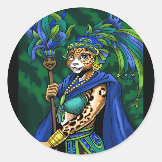 Maya Priesteres Sticker (Voorkant)