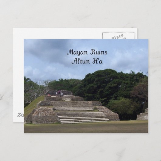 Maya ruïnes, Altun Ha Briefkaart (Voorkant / Achterkant)