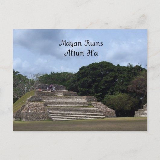 Maya ruïnes, Altun Ha Briefkaart (Voorkant)