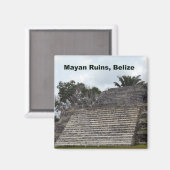 Maya ruïnes, Belize Magneet (Voorkant / Achterkant)