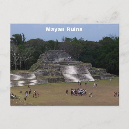 Maya Ruins Briefkaart (Voorkant)