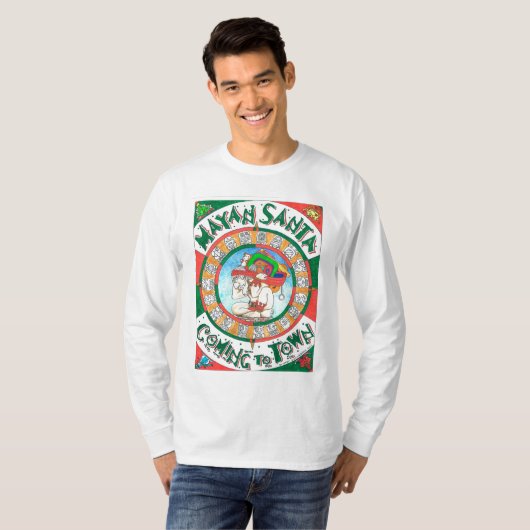 Maya Santa mannen hoes shirt (Voorkant volledig)