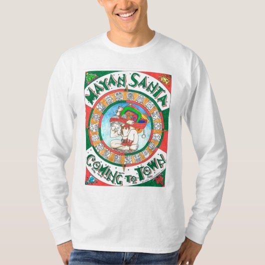 Maya Santa mannen hoes shirt (Voorkant)